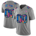 Custom1 Detroit Lions Multi-Color 2020  Crucial Catch Vapor Untouchable Limited Jersey1 Greyheather Stitched American Football Jerseys