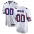 Custom1 Buffalo Bills White Alternate Game Jersey1