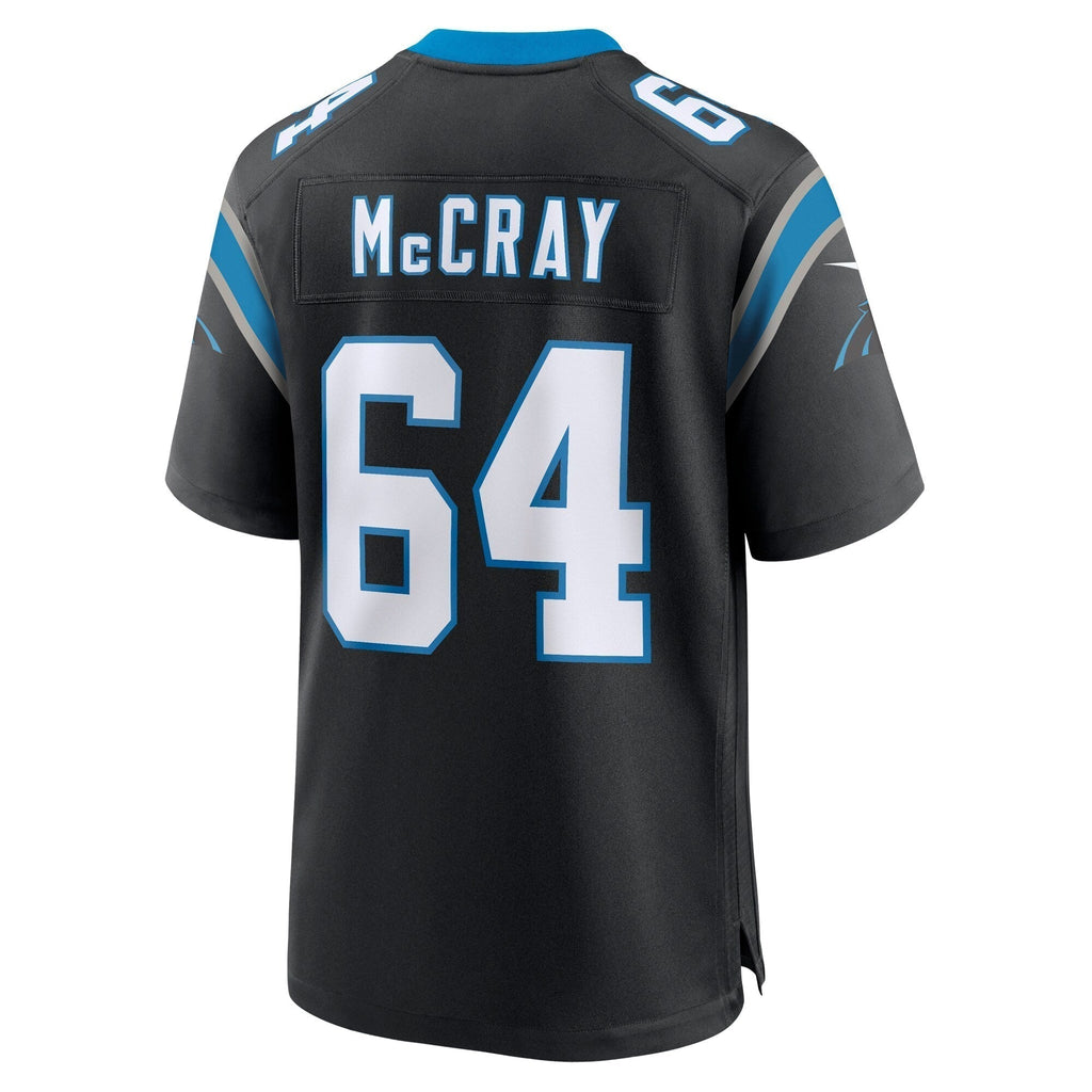 Justin McCray Carolina Panthers Nike Team Game Jersey - Black