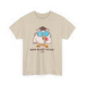 Funny How Many Licks Tootsie Owl Unisex Heavy Cotton Tee - Hoot, Quirky Bird Shirt, Humorous Animal Lover Gift, Casual Short Sleeve Top,