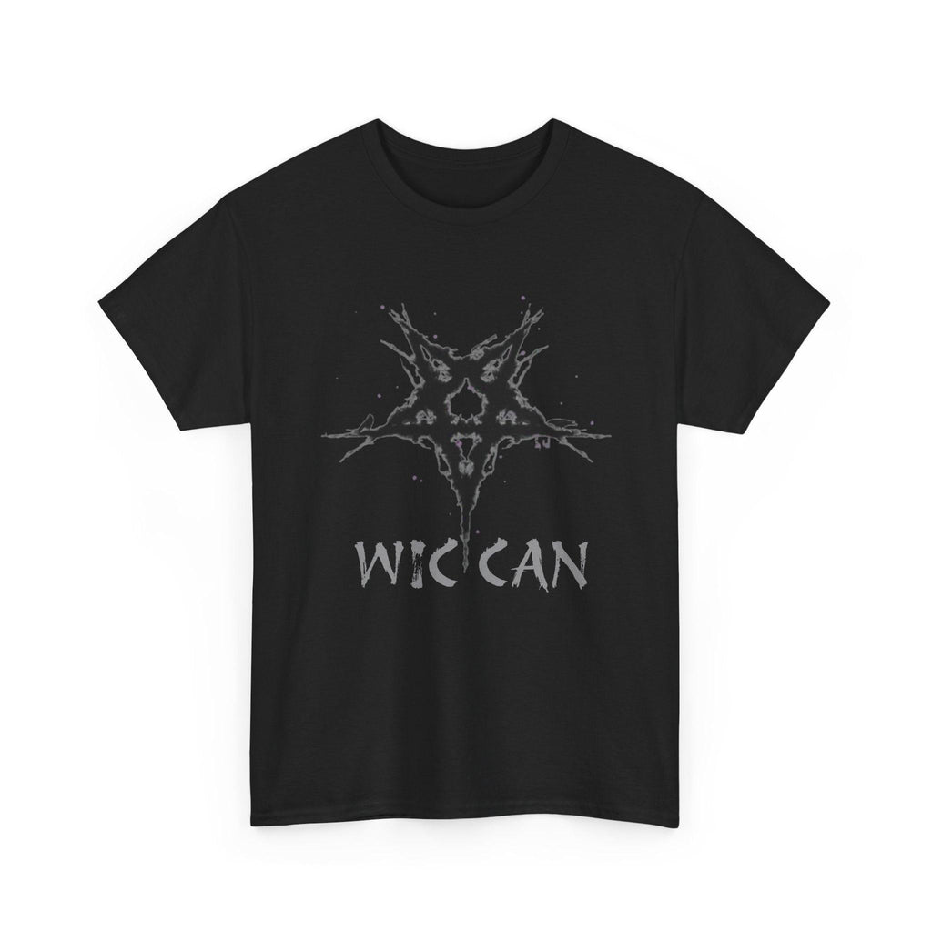 Wiccan Pentagram Black T-Shirt, Pagan Clothing, Occult Tee, Witchcraft Shirt, Gothic Fashion