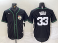 Men's Boston Celtics Larry Bird #33 Black Replica Player Jersey