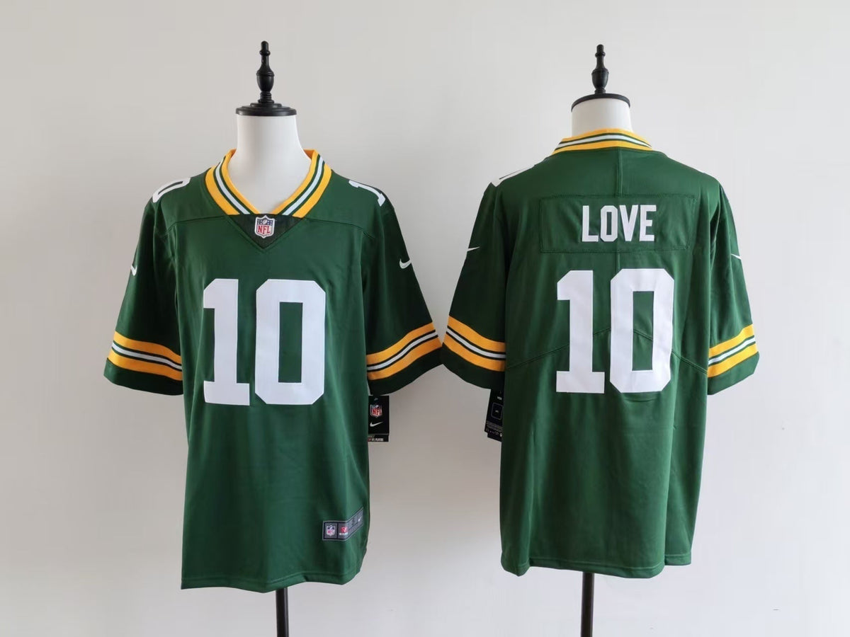 Men's Green Bay Packers Jordan Love Nike Jersey -  Green