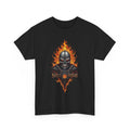 Harley Davidson Flame Skull Tee - Unisex Heavy Cotton Shirt, Biker Gift, Casual Wear, Motorcycle Apparel, Unique Graphic Tee