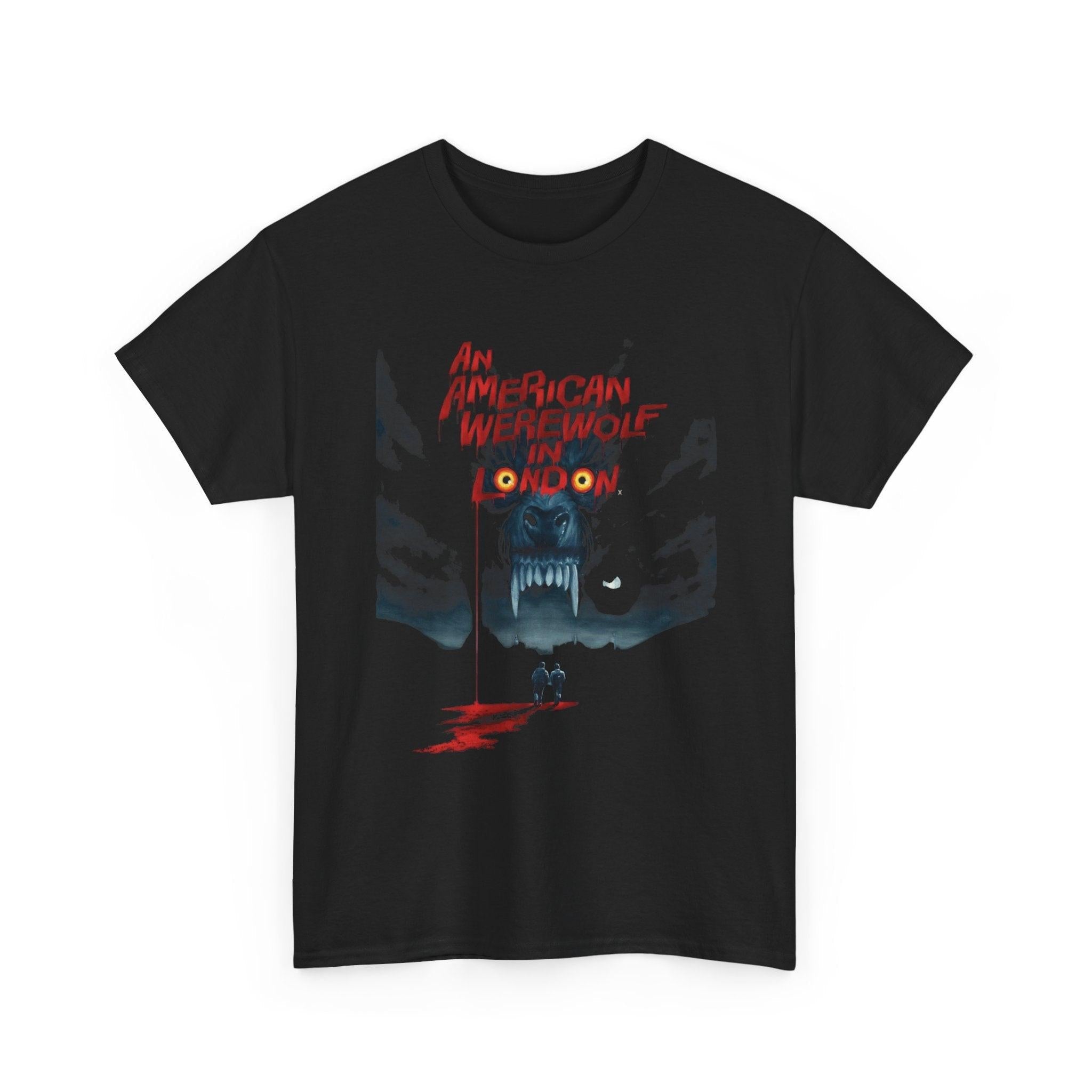 American Werewolf in London Tee, Classic Film Shirt, Unisex Cotton Top, Vintage Horror Tee, Horror Movie T-Shirt