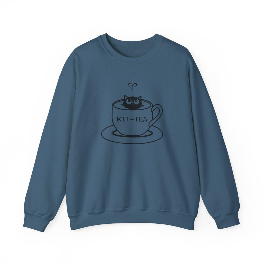 Kitty Sitting in a Tea Cup Kit-Tea Sweatshirt