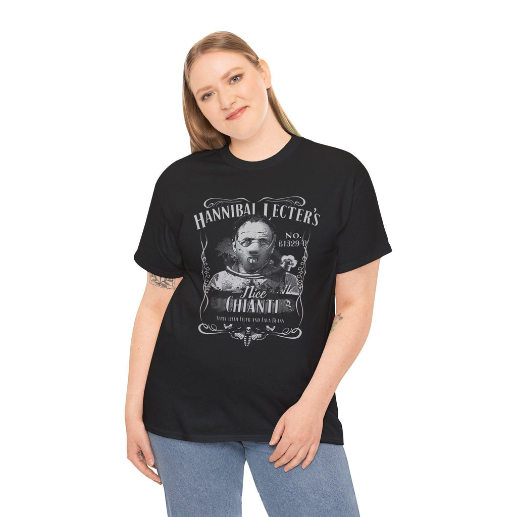 Hannibal Lecter Chianti Tee, Horror Movie Shirt, Film Buff Gift, Classic Movie Lover T-Shirt, Murder Mystery Fan Apparel, Retro Film Tees