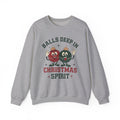 Balls Deep in Christmas Spirit Sweatshirt | Funny Holiday Ornaments Design
