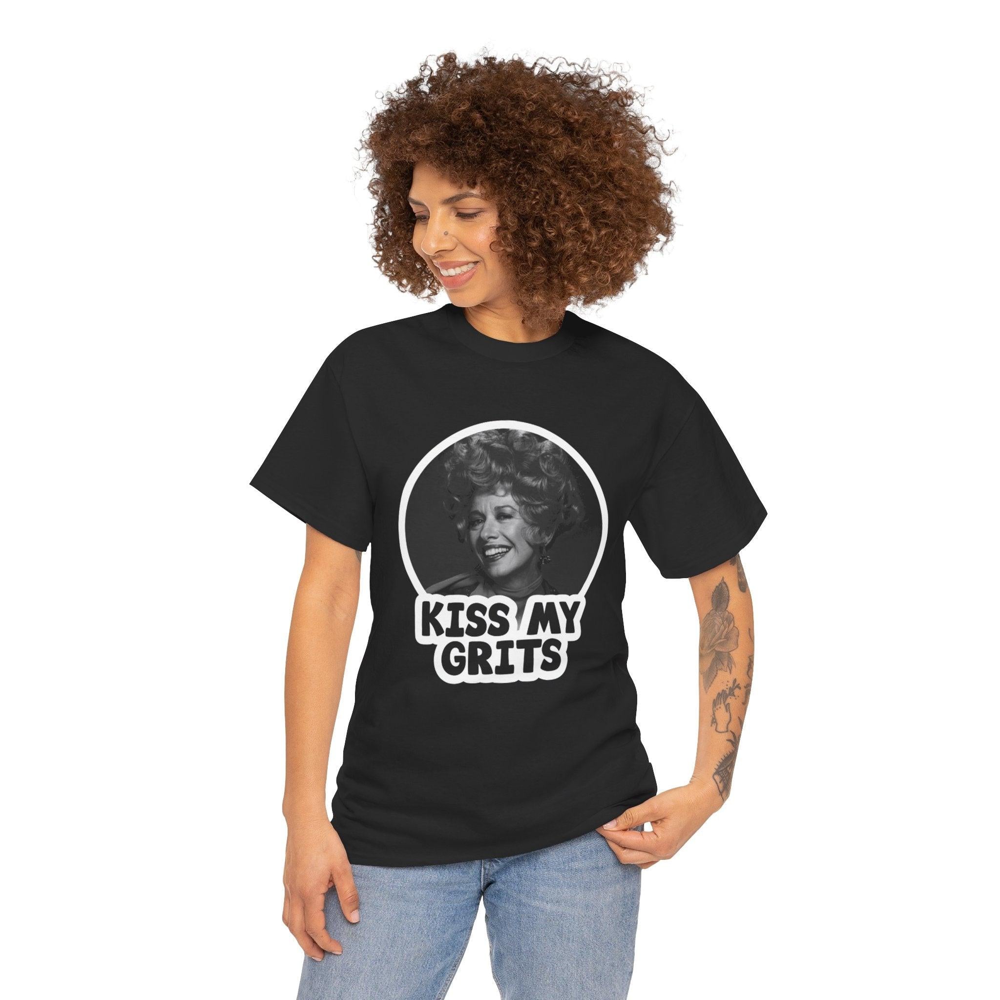 Kiss My Grits Retro T-Shirt, Unisex Tee, Vintage Alice TV Show Apparel, Flo Quote Shirt, Funny Graphic Tee