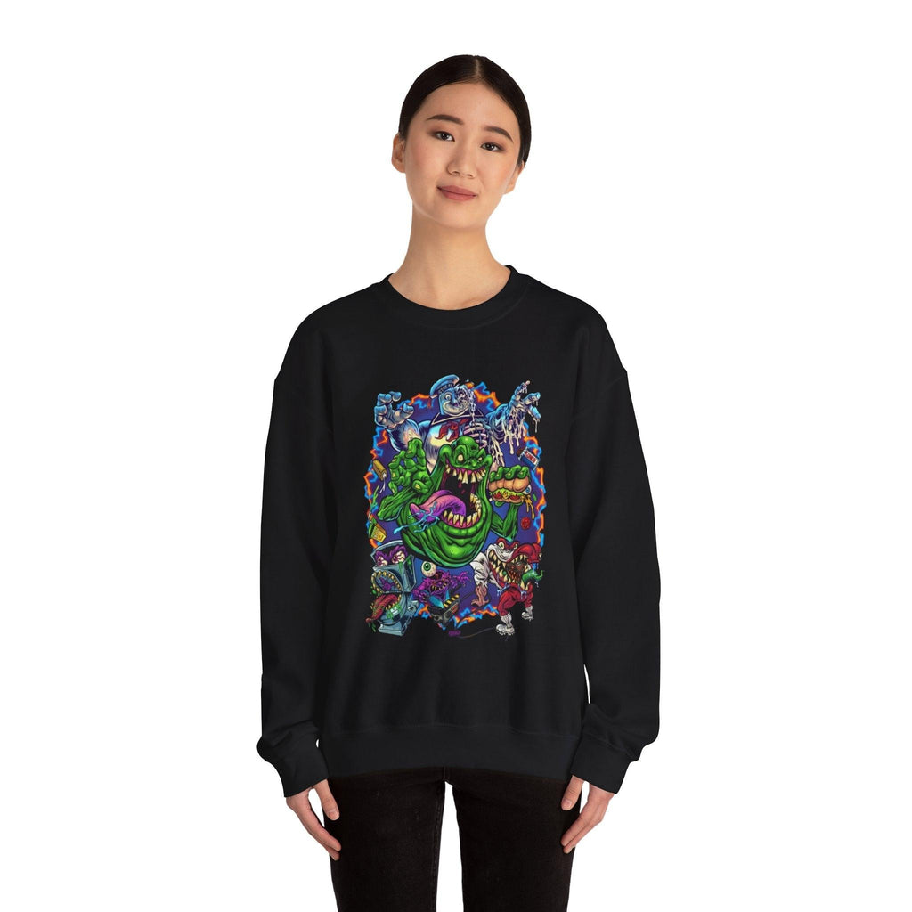 Ghost Busters Unisex Sweatshirt, Ghost and Ghouls, Halloween Crewneck Jumper, Spooky Pullover, Supernatural Sweater, Paranormal Clothing,