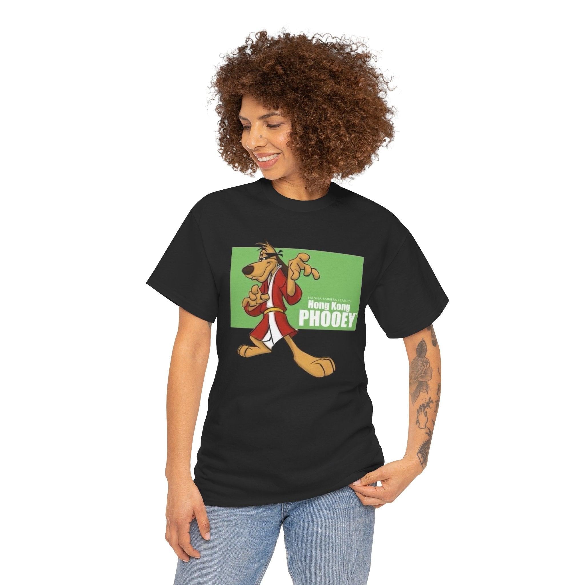 Vintage Hong Kong Phooey Unisex Tee, Cartoon Retro Shirt, 70s Inspired Graphic Top, Classic Animated Character Apparel, Funky Urban Clothing