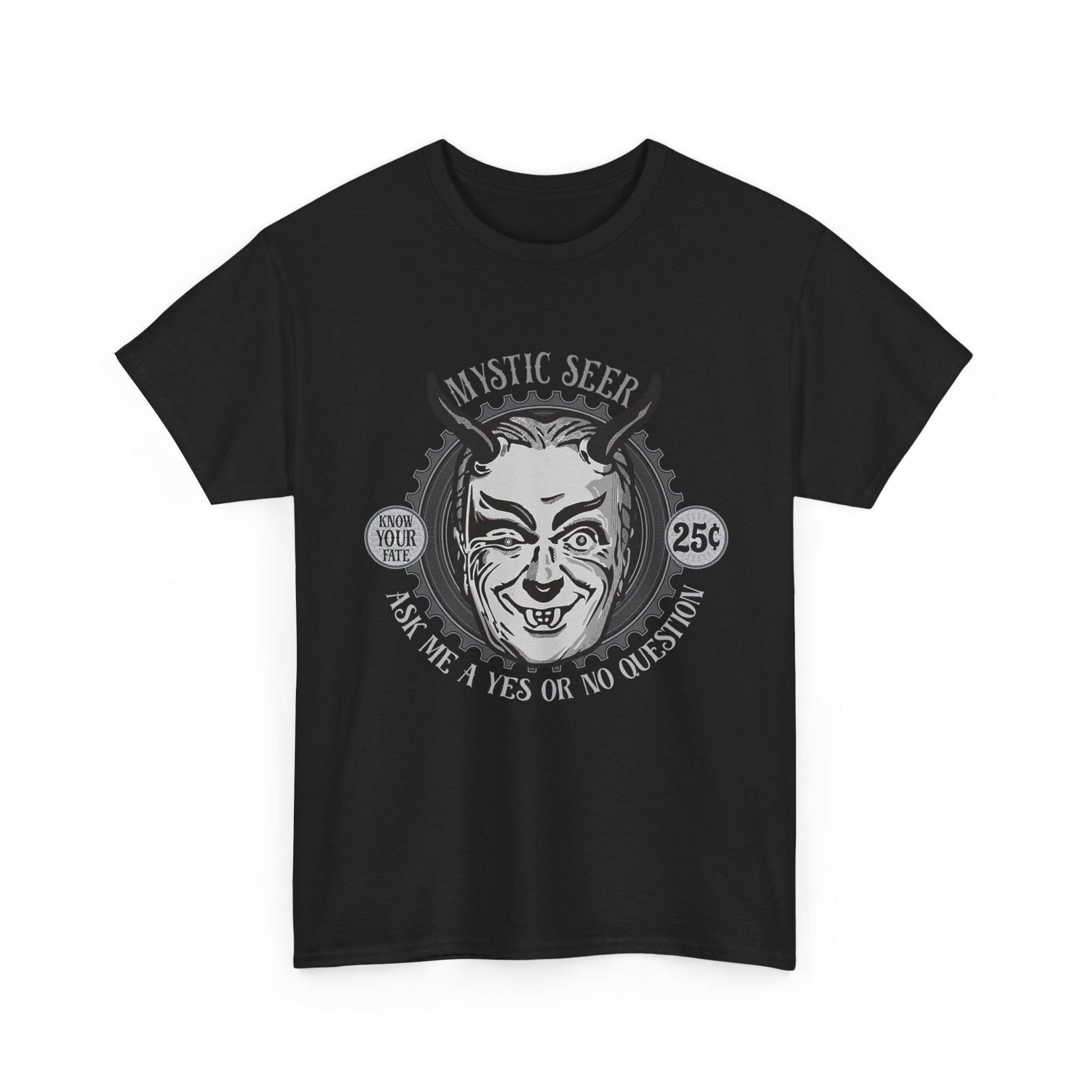 Mystic Seer T-Shirt, Fortune Teller Shirt, Boho Crystal Ball Tee, Tarot Card Reader Top, Occult Mystic Shirt
