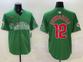 Men's Philadelphia Phillies Kyle Schwarber #12 Green Replica Team Jersey1