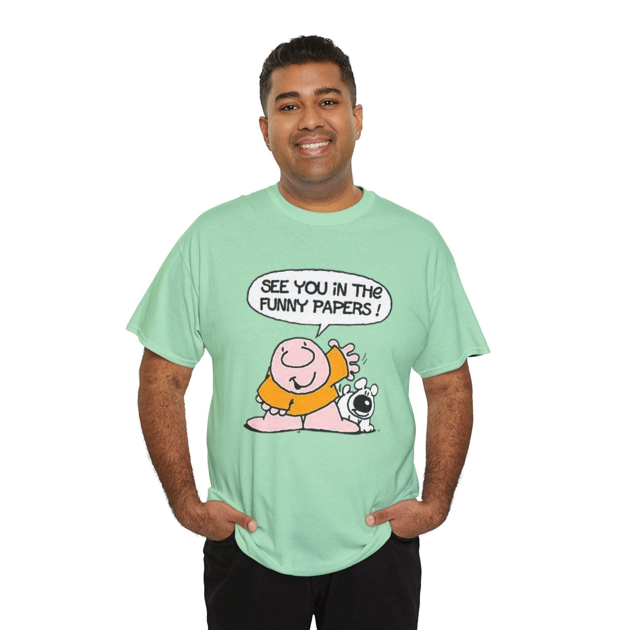 Ziggy Cartoon Unisex Tee, Comic Strip Graphic Shirt, Funny Pages Nostalgia Top, Gift for Cartoon Lovers, Comic Character Tshirt, Newspaper