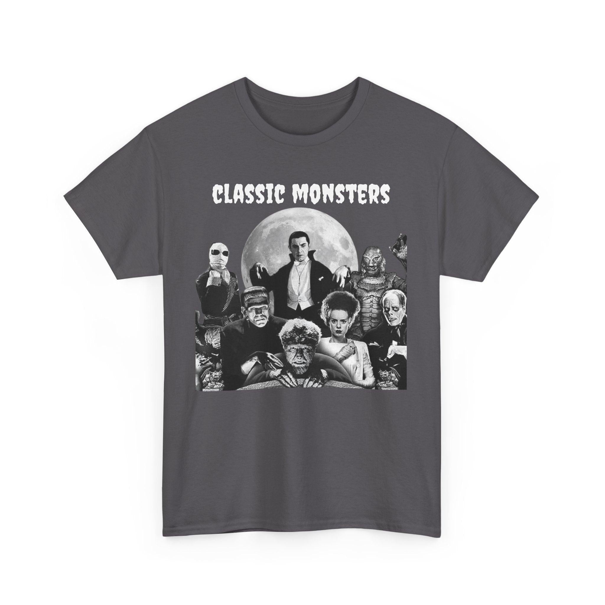 Classic Monsters Unisex Tee, Original Gangsters Monsters, Monster Movie Fan Shirt, Horror Movie Lover Gift, Goth Tee, Vintage Style Shirt