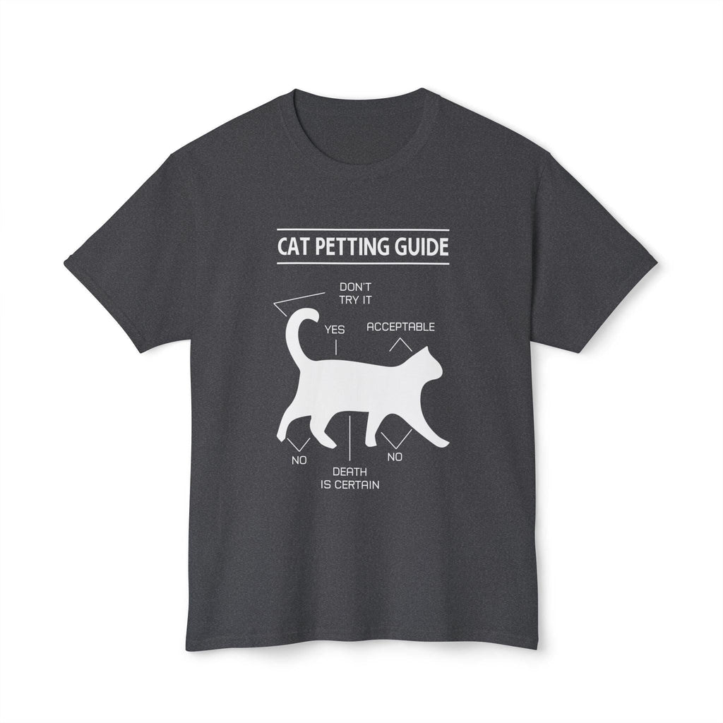 Cat Petting Guide T-Shirt, Cute Cat Lover Tee, Funny Cat Owner Shirt, Cat Mom