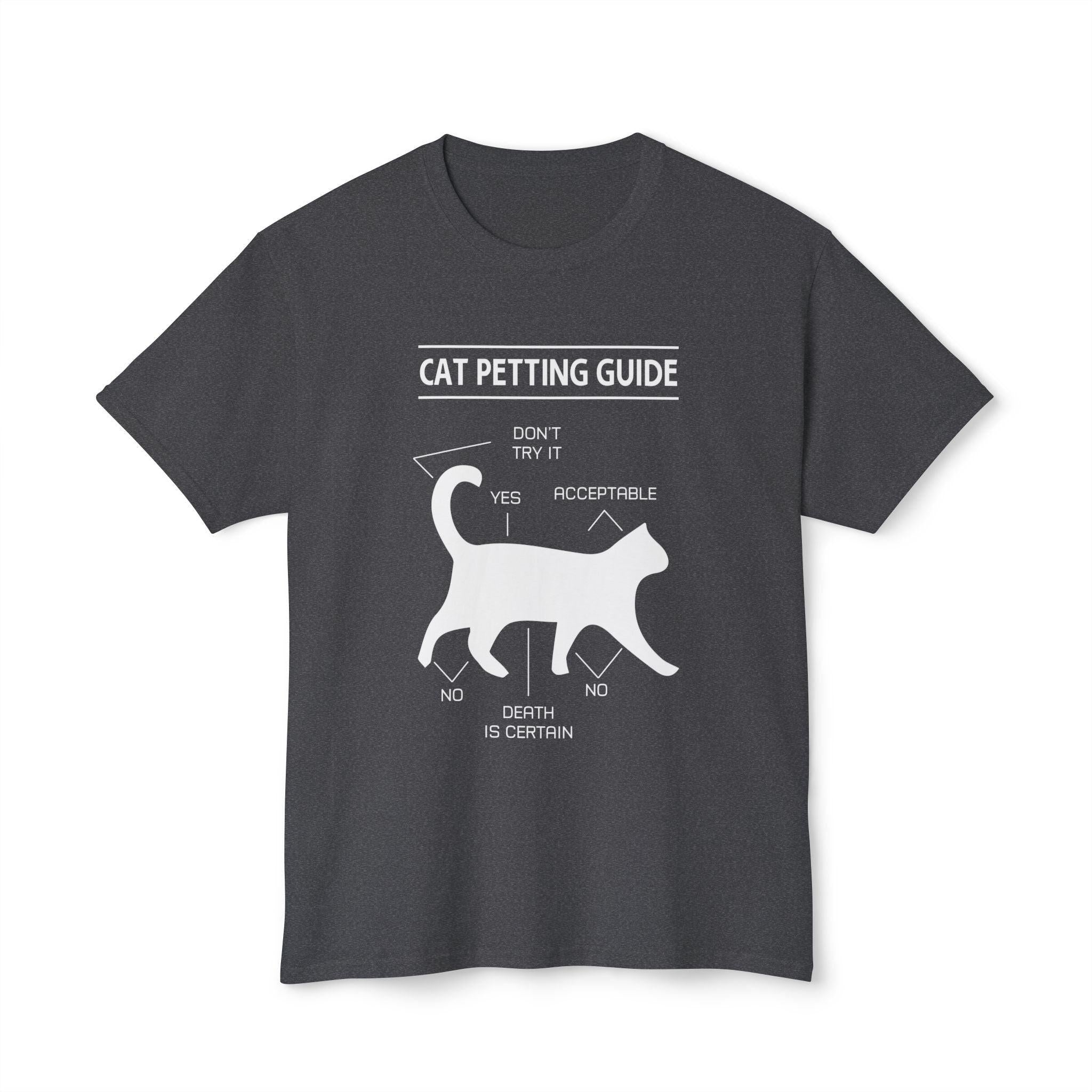 Cat Petting Guide T-Shirt, Cute Cat Lover Tee, Funny Cat Owner Shirt, Cat Mom