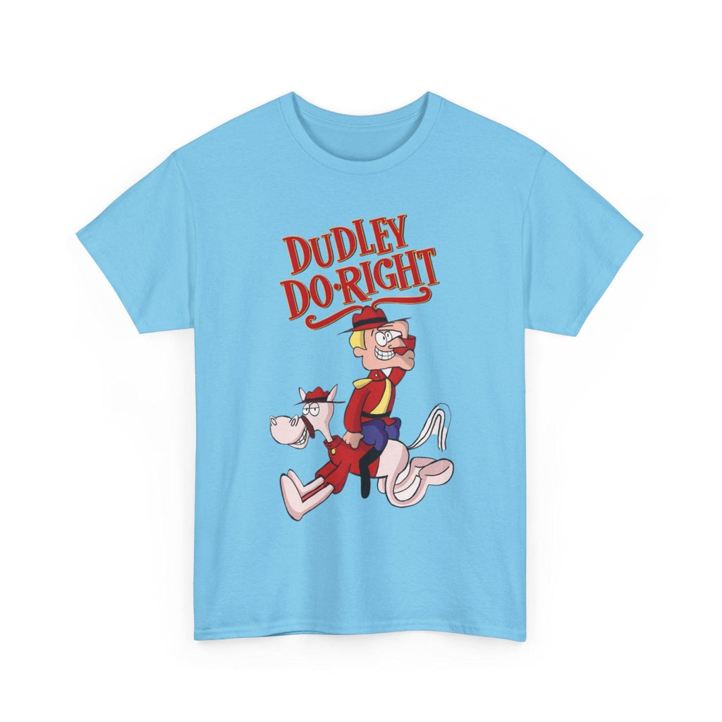 Dudley Do-Right Funny Tee, Cartoon Character T-Shirt, Graphic Tee Shirt, Retro Cartoon Tee, Vintage TV Show Shirt