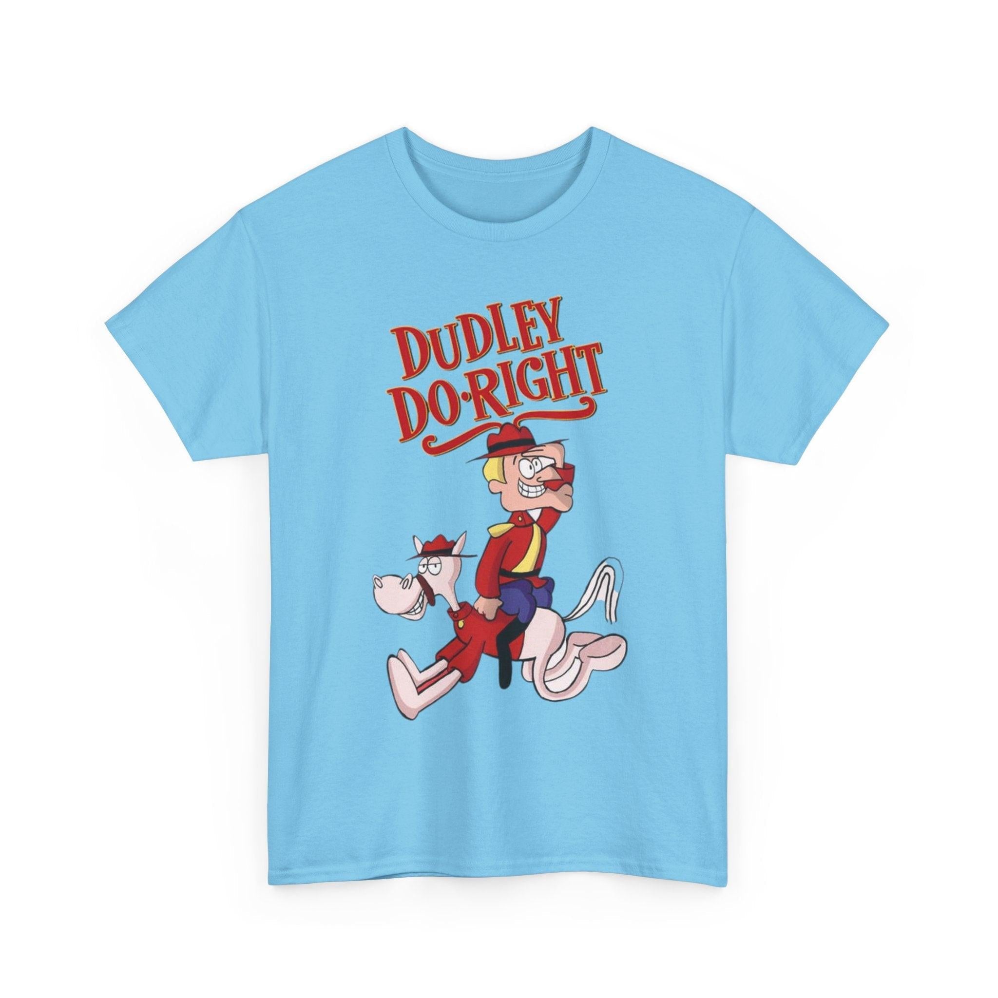 Dudley Do-Right Funny Tee, Cartoon Character T-Shirt, Graphic Tee Shirt, Retro Cartoon Tee, Vintage TV Show Shirt