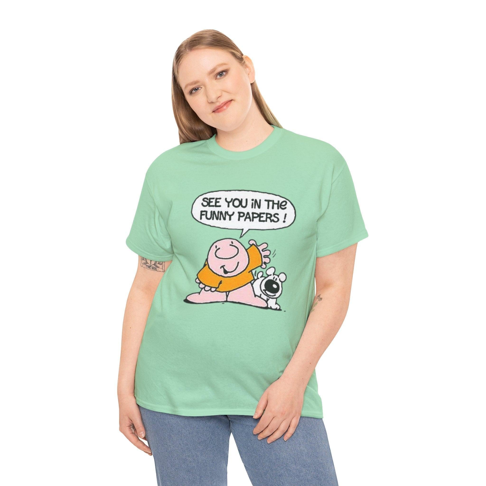 Ziggy Cartoon Unisex Tee, Comic Strip Graphic Shirt, Funny Pages Nostalgia Top, Gift for Cartoon Lovers, Comic Character Tshirt, Newspaper