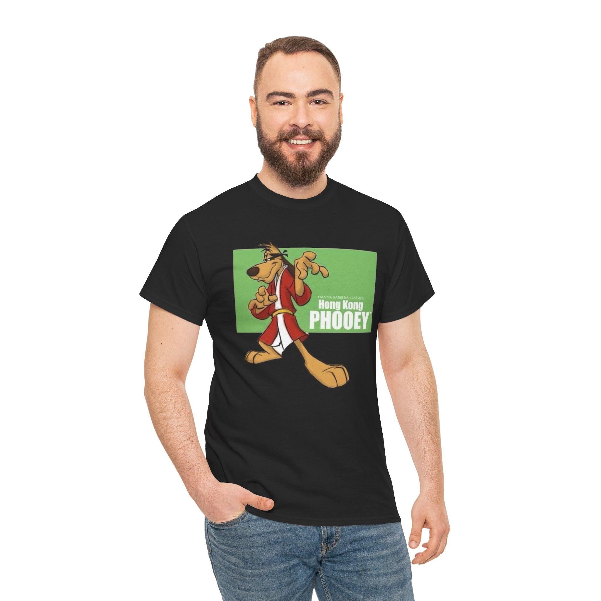 Vintage Hong Kong Phooey Unisex Tee, Cartoon Retro Shirt, 70s Inspired Graphic Top, Classic Animated Character Apparel, Funky Urban Clothing
