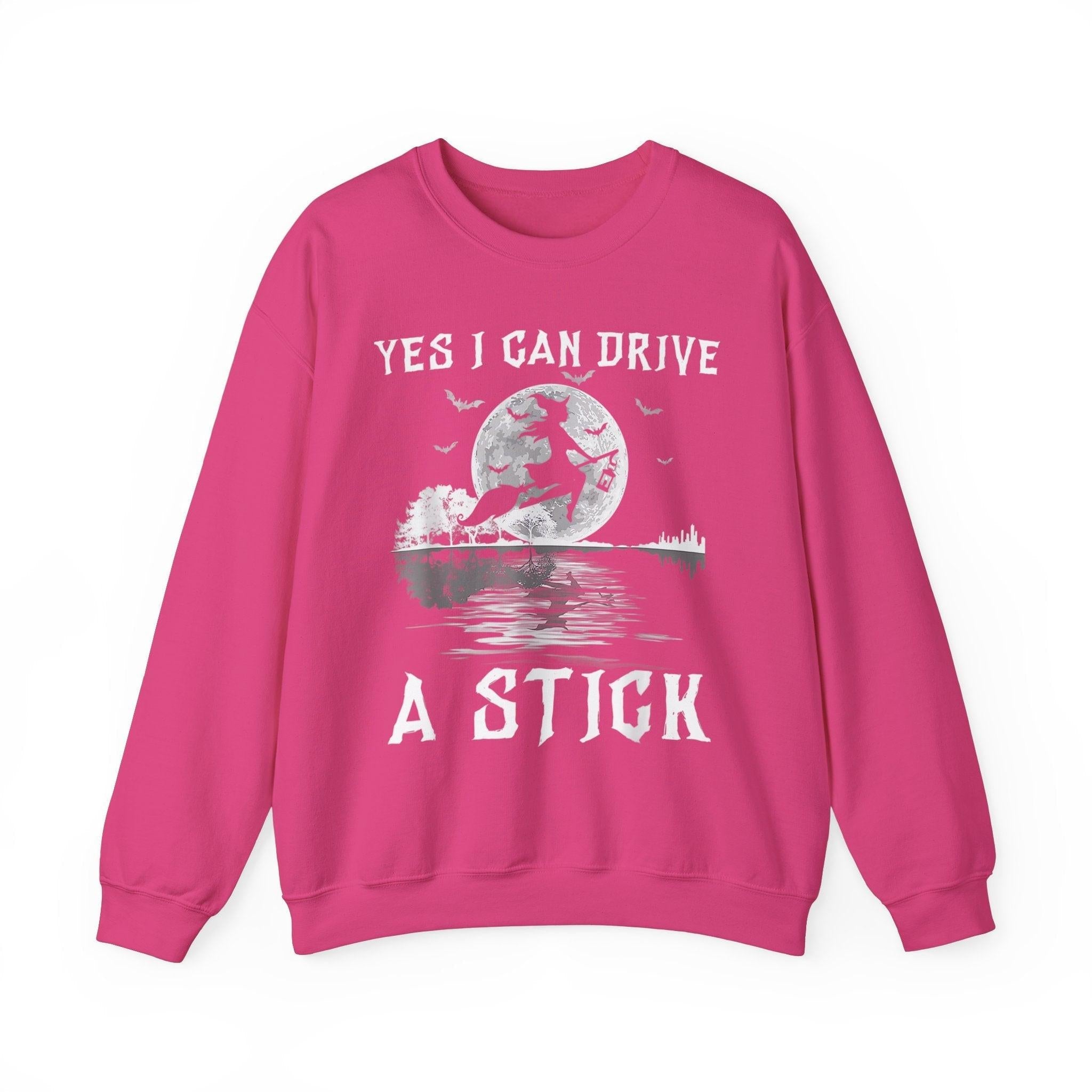 Witch Crewneck Sweatshirt - Yes I Can Drive a Stick