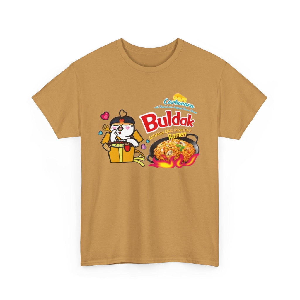 Buldak Ramen T-shirt, Spicy Carbonara Ramen Noodle Shirt, Foodie Tee, Korean Noodle Lovers Gift, Ramen Bowl T-Shirt, Funny Food Shirt