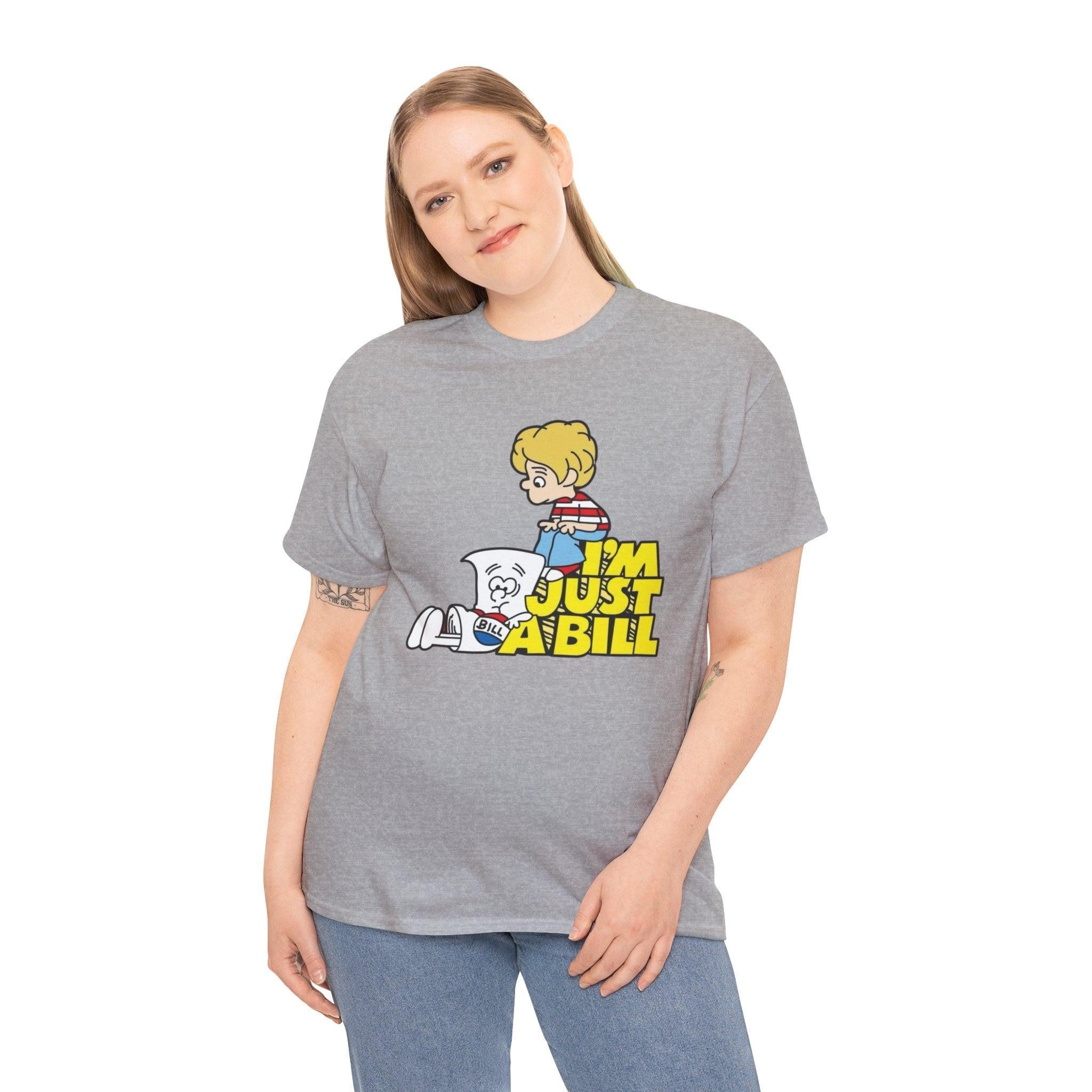 Retro Bill Graphic Tee, Funny Unisex Shirt, Vintage Style T-Shirt, 90s Nostalgia Top, Humorous Cotton Tee