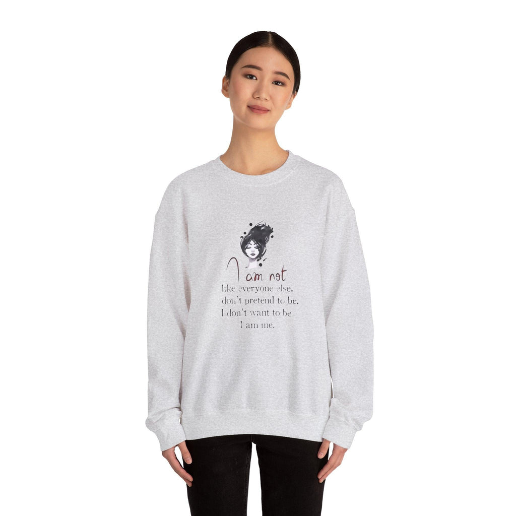 I Am Me. Sweatshirt Unique Individuality Design