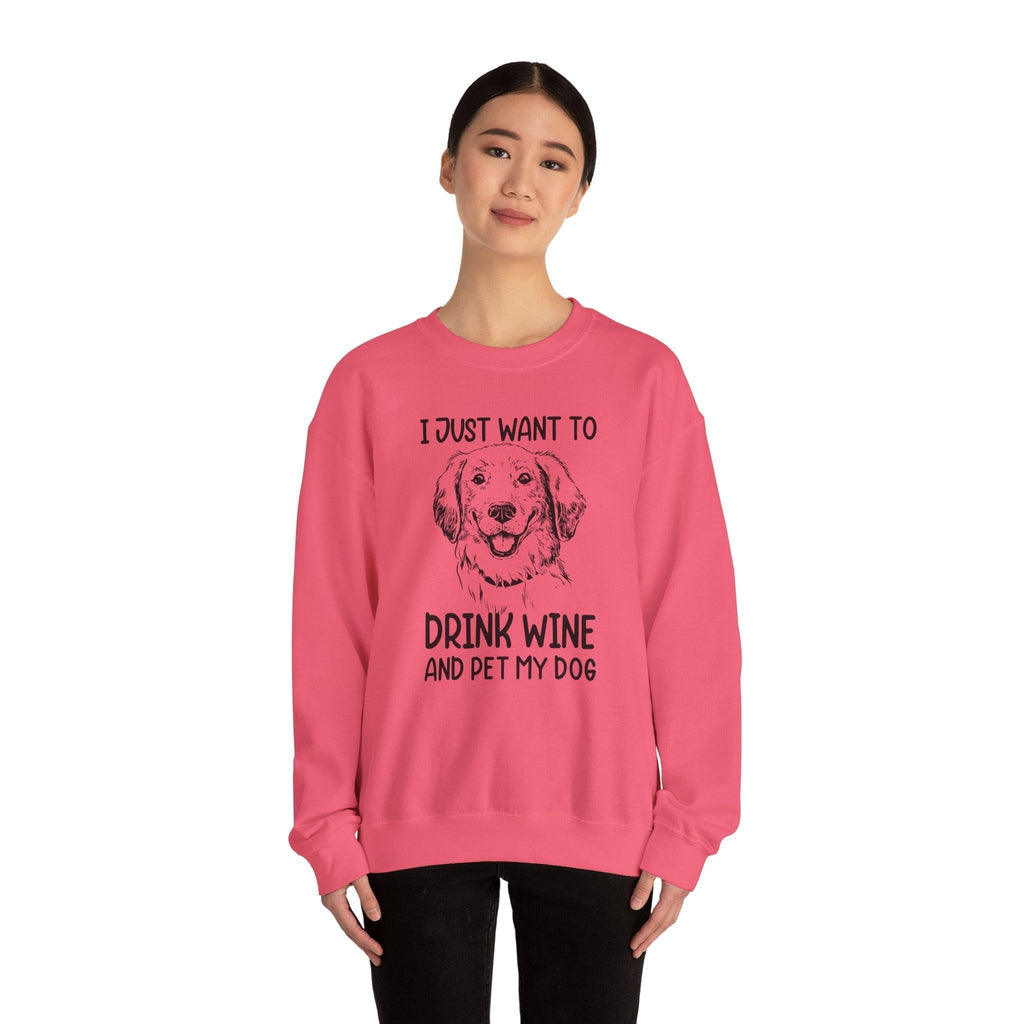 Wine Lover Sweatshirt - Unisex Heavy Blend Crewneck