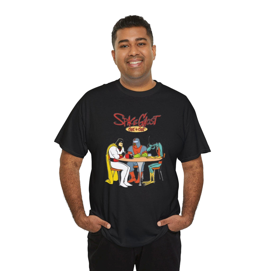 Space Ghost Coast to Coast Unisex Tee, Galaxy Cartoon Graphic T-Shirt, Adult Novelty Shirt, Retro TV Show Fan Gift, Cosmic Theme Apparel