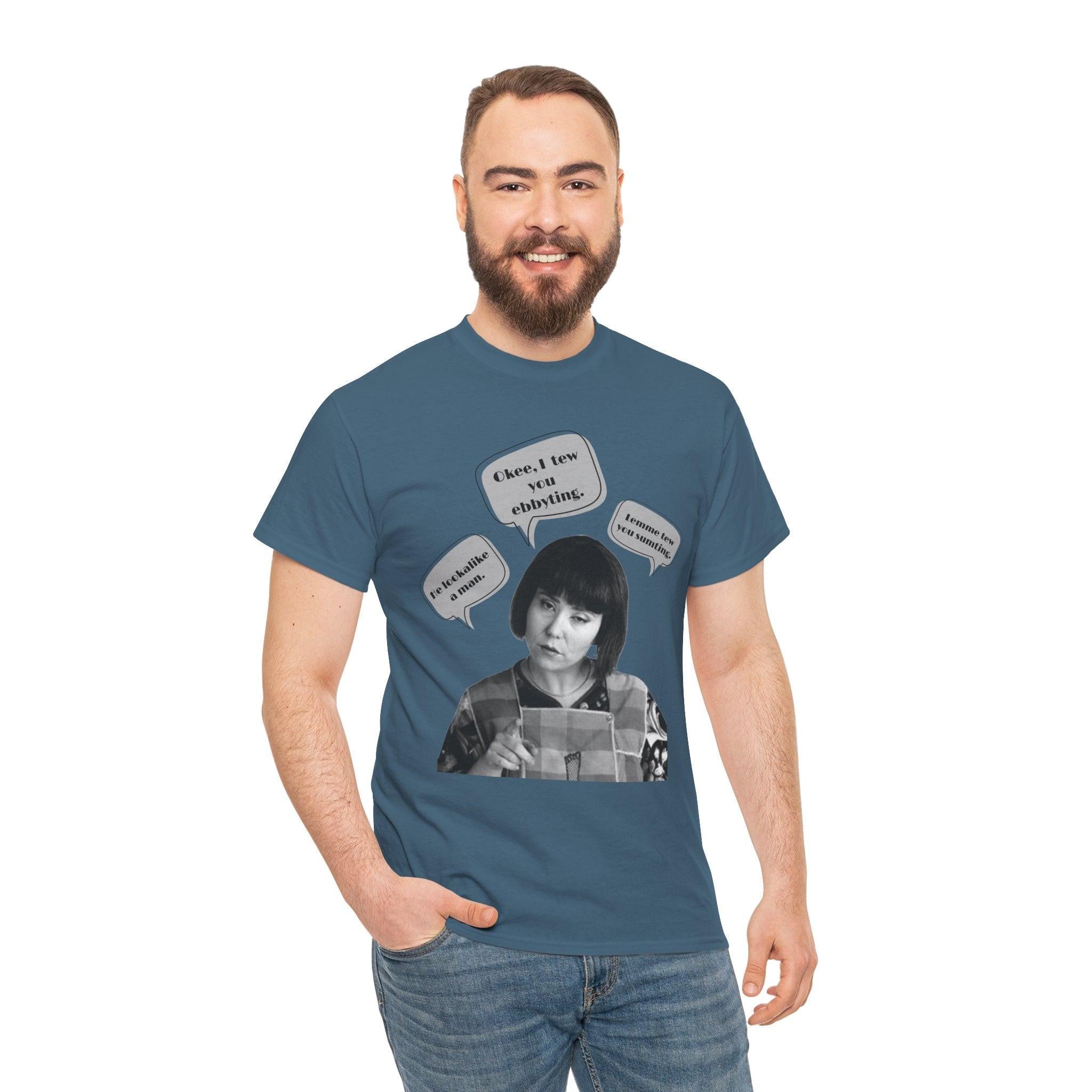 Ms Swan Mad TV Unisex Heavy Cotton Tee, Funny Sketch Comedian Shirt, Humorous Tee, Comedy Fan Gift, Retro TV Show Apparel, Vintage Character