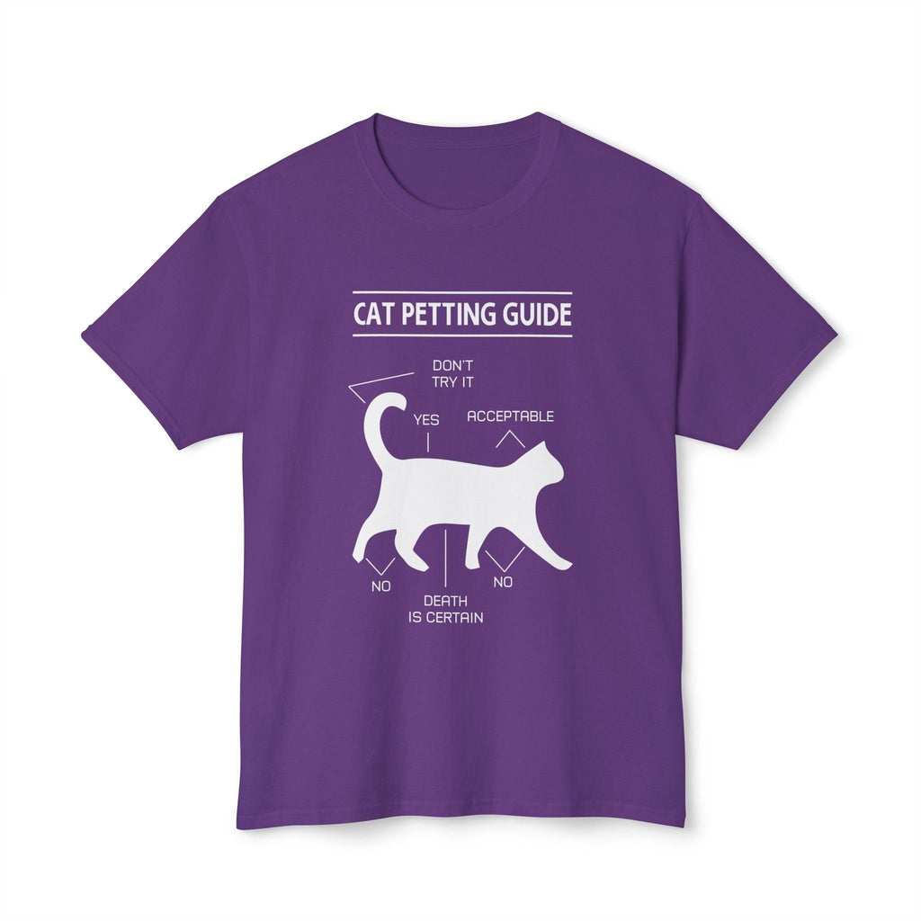 Cat Petting Guide T-Shirt, Cute Cat Lover Tee, Funny Cat Owner Shirt, Cat Mom