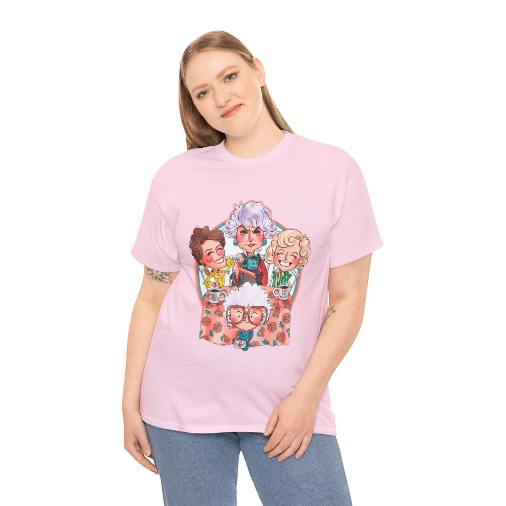 Golden Girls Cartoon Art T-Shirt, Tee, Shirt, Unisex Gift, TV Show Fan Apparel