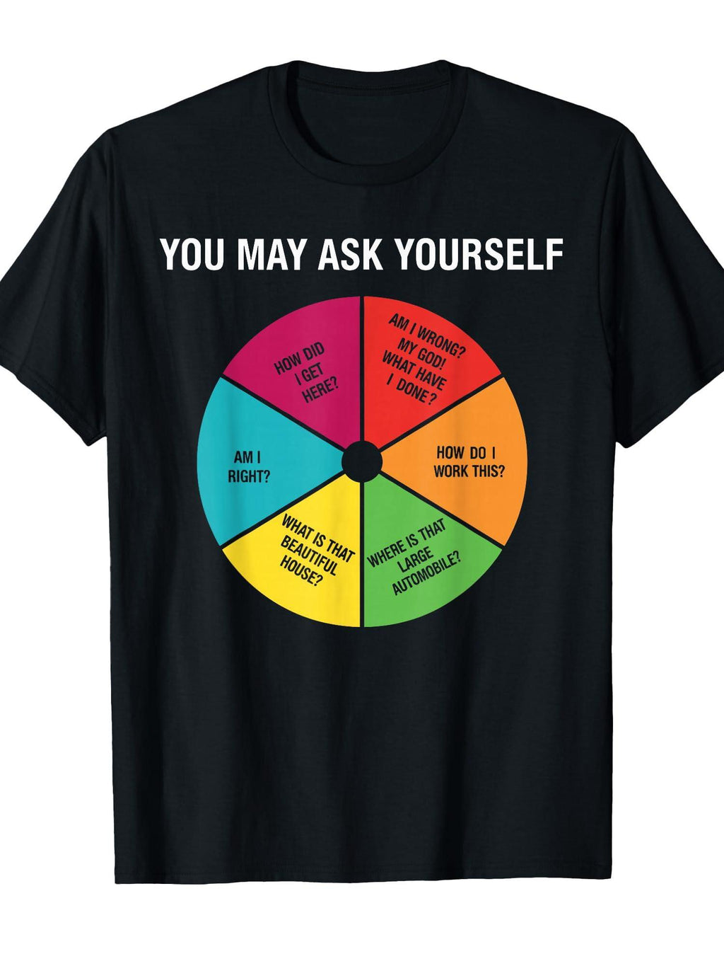 Cool 90s Shirt For Men, Retro You May Ask Yourself T-shirt You May Ask Yourself 220gsm Cotton Round Neck Short Sleeve Casual Henley Shirt Men T-shirt