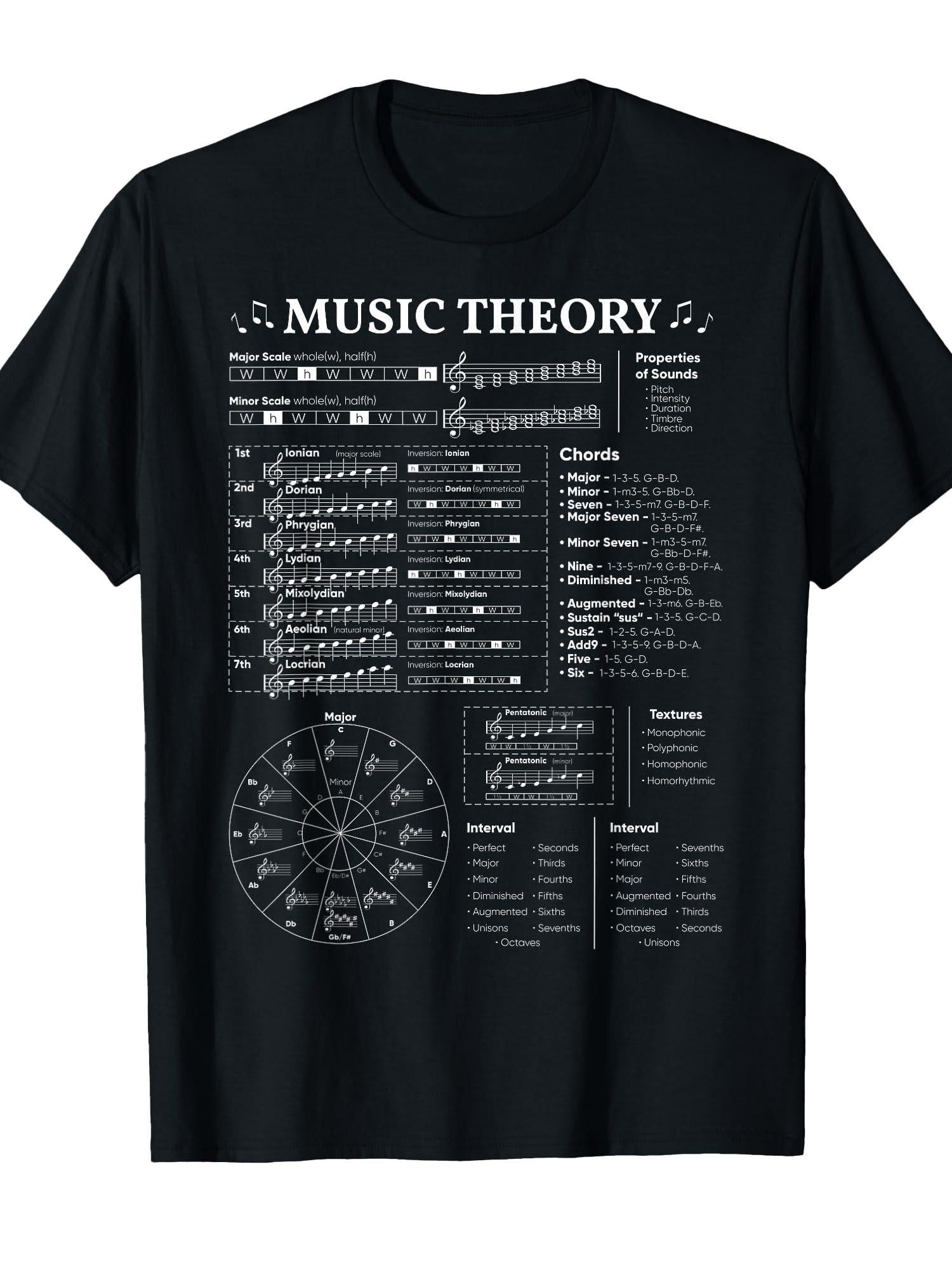 Music Theory Music Teacher Musician Learning School T-shirt You May Ask Yourself 220gsm Cotton Round Neck Short Sleeve Casual Henley Shirt Men T-shirt