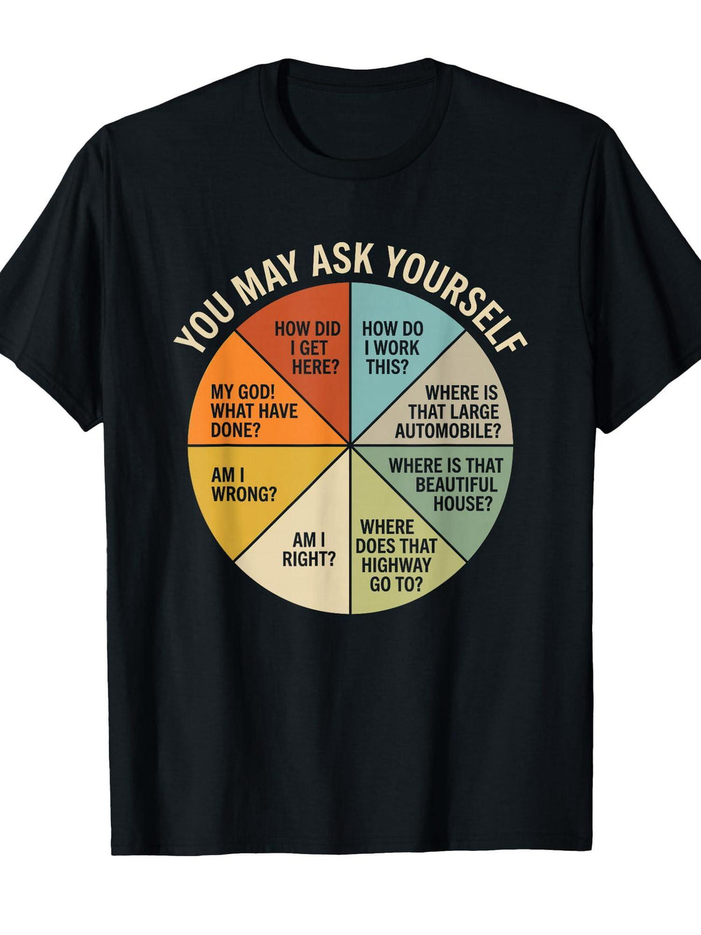 You May Ask Yourself T T-shirt You May Ask Yourself 220gsm Cotton Round Neck Short Sleeve Casual Henley Shirt Men T-shirt