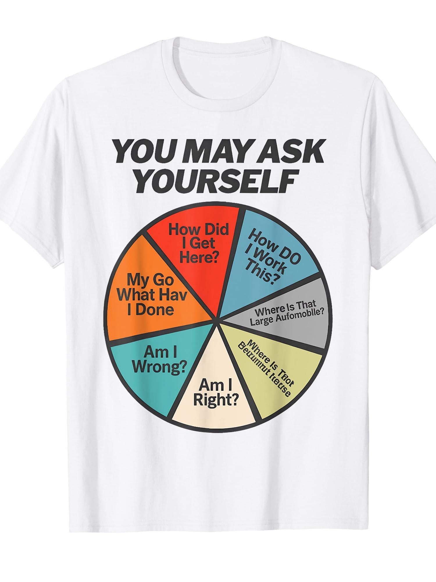 You May Ask Yourself How Did I Get Hear How Do I Work This T-shirt You May Ask Yourself 220gsm Cotton Round Neck Short Sleeve Casual Henley Shirt Men T-shirt