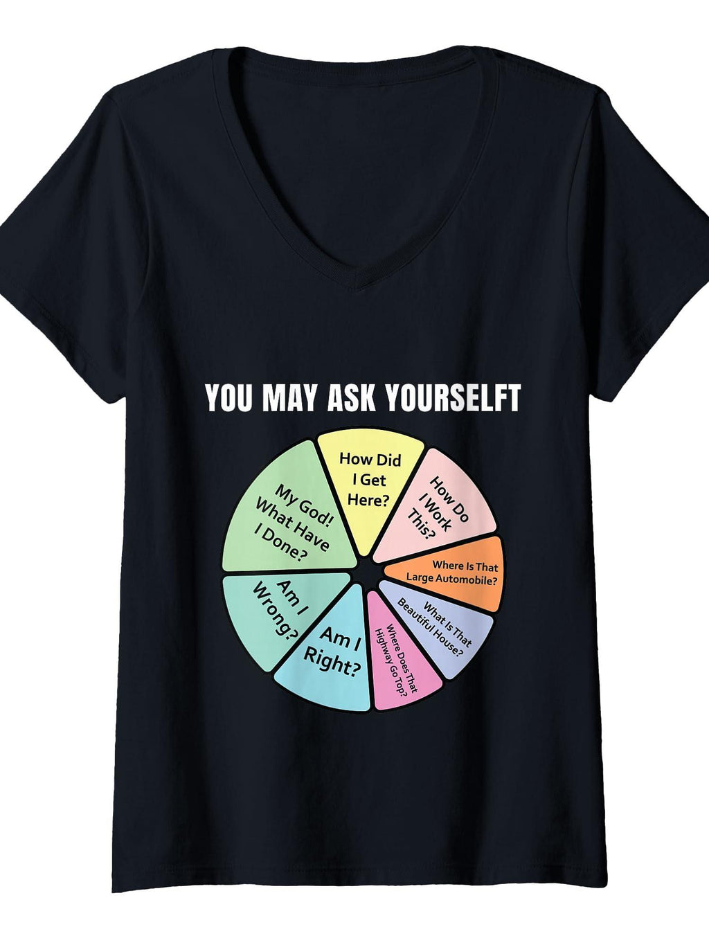 Women's Once In A Lifetime Pie Chart Funny Math Gift T-shirt You May Ask Yourself 220gsm Cotton Round Neck Short Sleeve Casual Henley Shirt Men T-shirt
