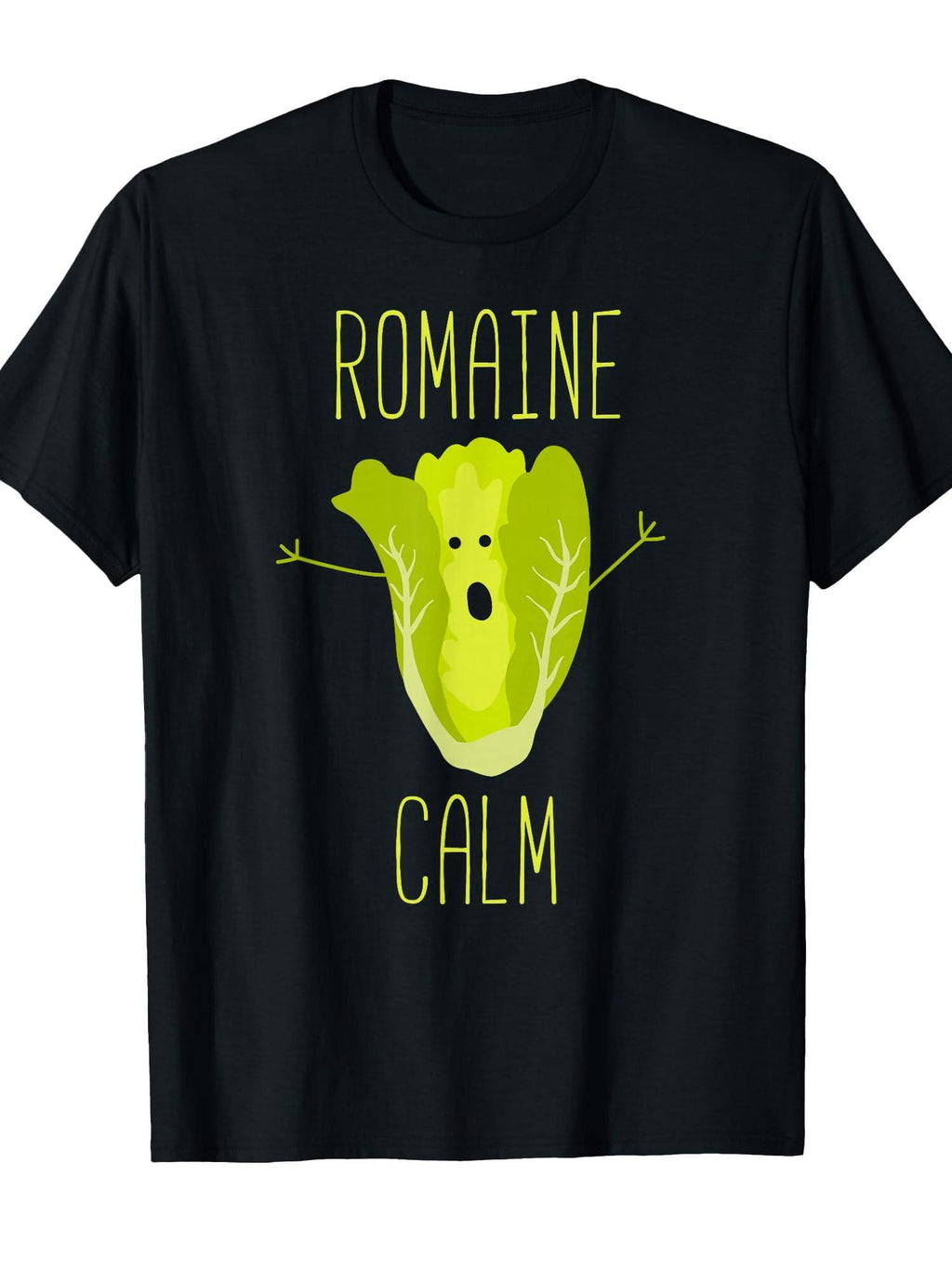 Funny Gardening Pun Romaine Calm Gardener Design T-shirt Garden 220gsm Cotton Round Neck Short Sleeve Casual Henley Shirt Men T-shirt