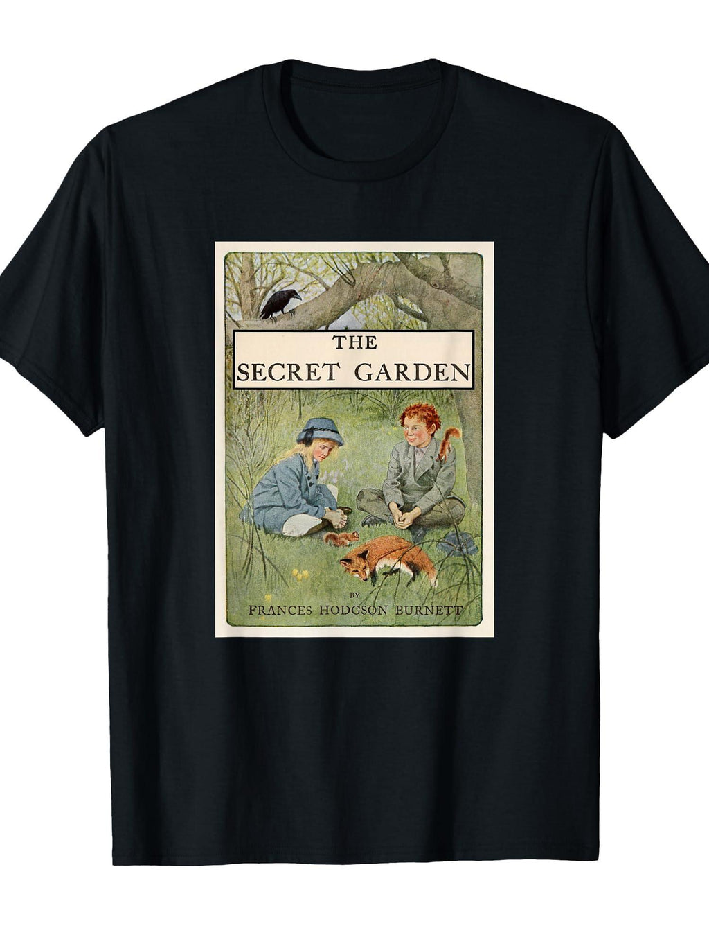 The Secret Garden Book T-shirt Garden 220gsm Cotton Round Neck Short Sleeve Casual Henley Shirt Men T-shirt