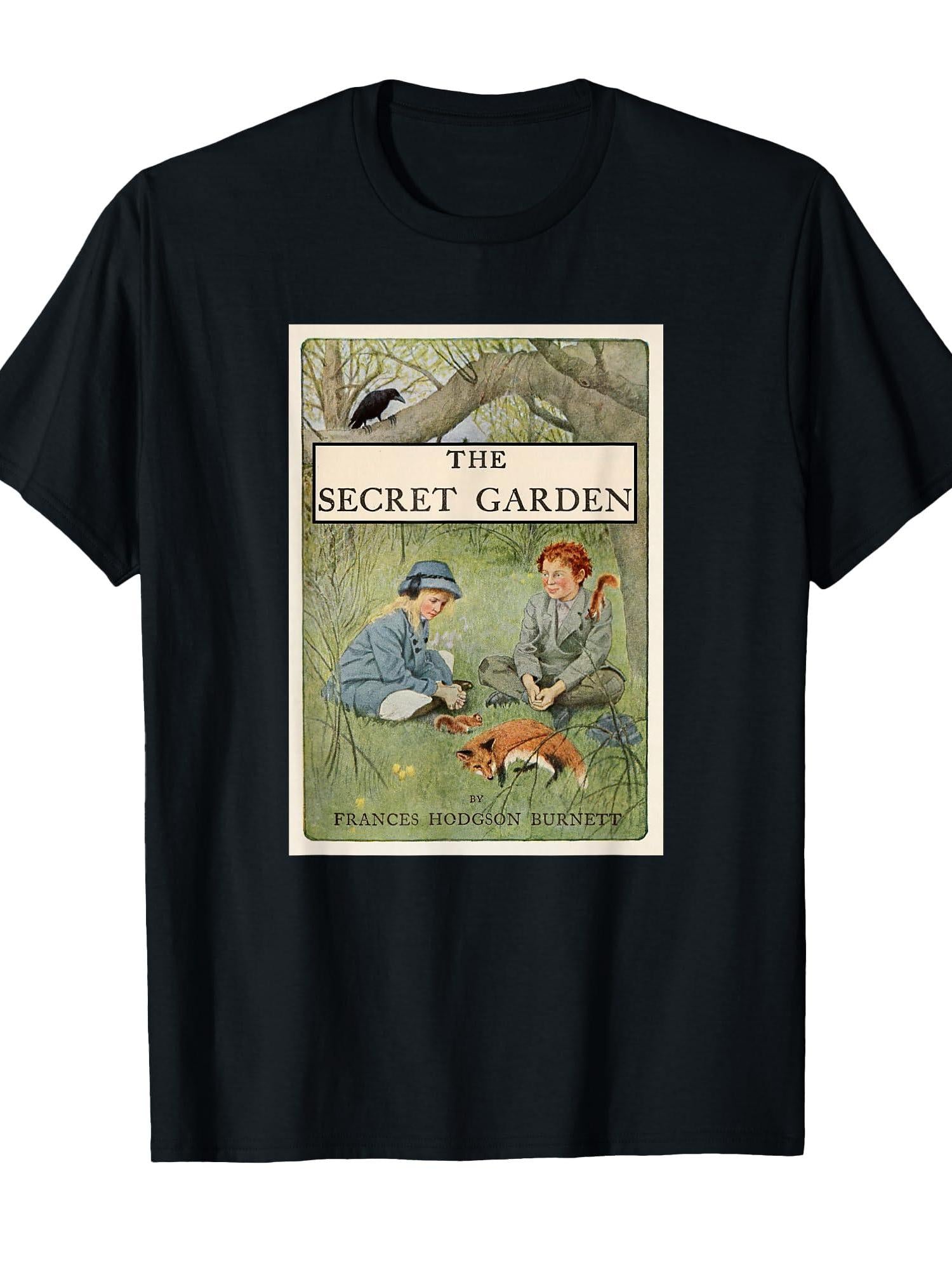 The Secret Garden Book T-shirt Garden 220gsm Cotton Round Neck Short Sleeve Casual Henley Shirt Men T-shirt