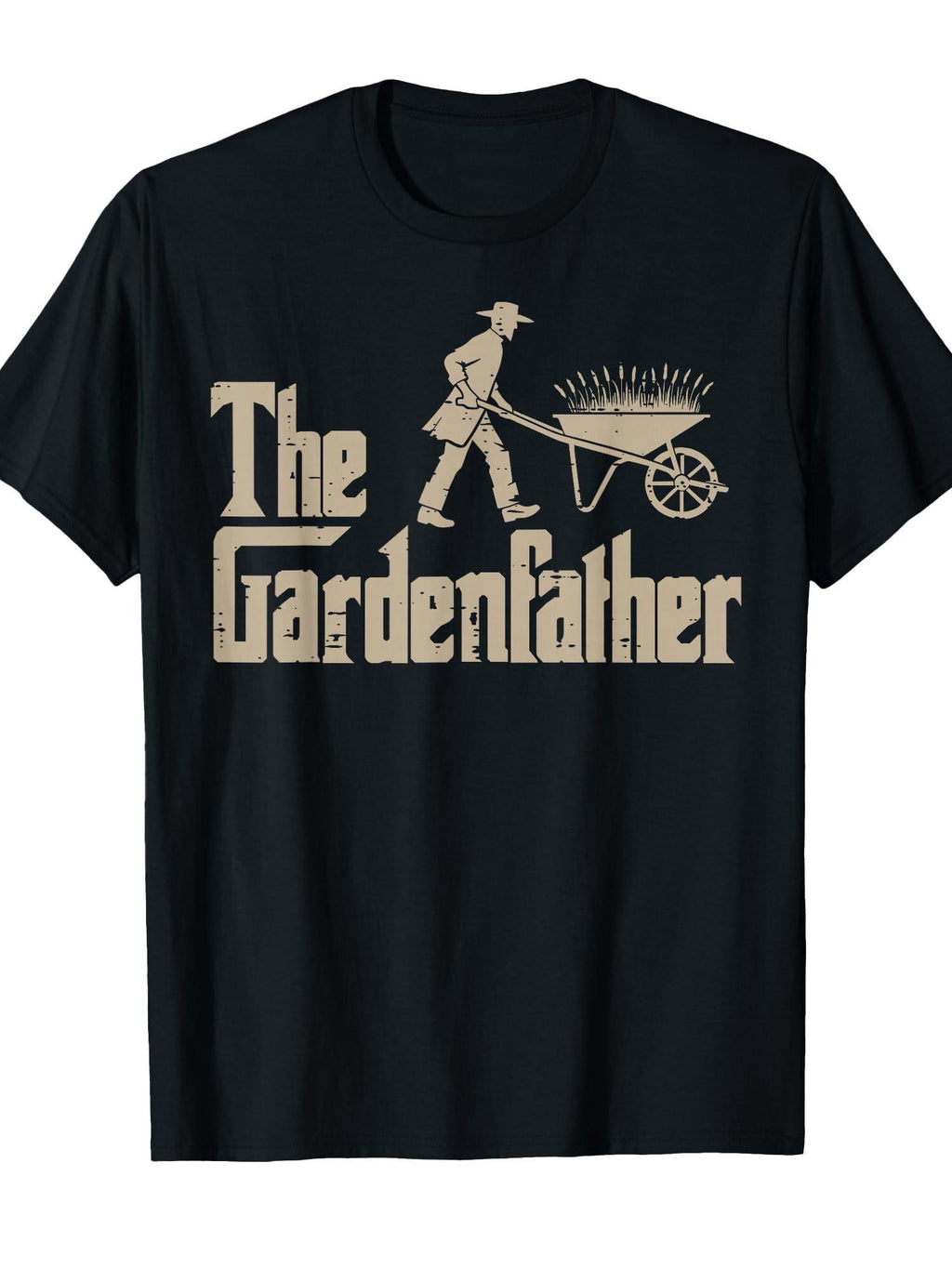 Fathers Day The Gardenfather Funny Parody Gardener Dad Papa T-shirt Garden 220gsm Cotton Round Neck Short Sleeve Casual Henley Shirt Men T-shirt