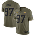 Joey Bosa Los Angeles Chargers Nike Salute To Service Limited Jersey - Olive