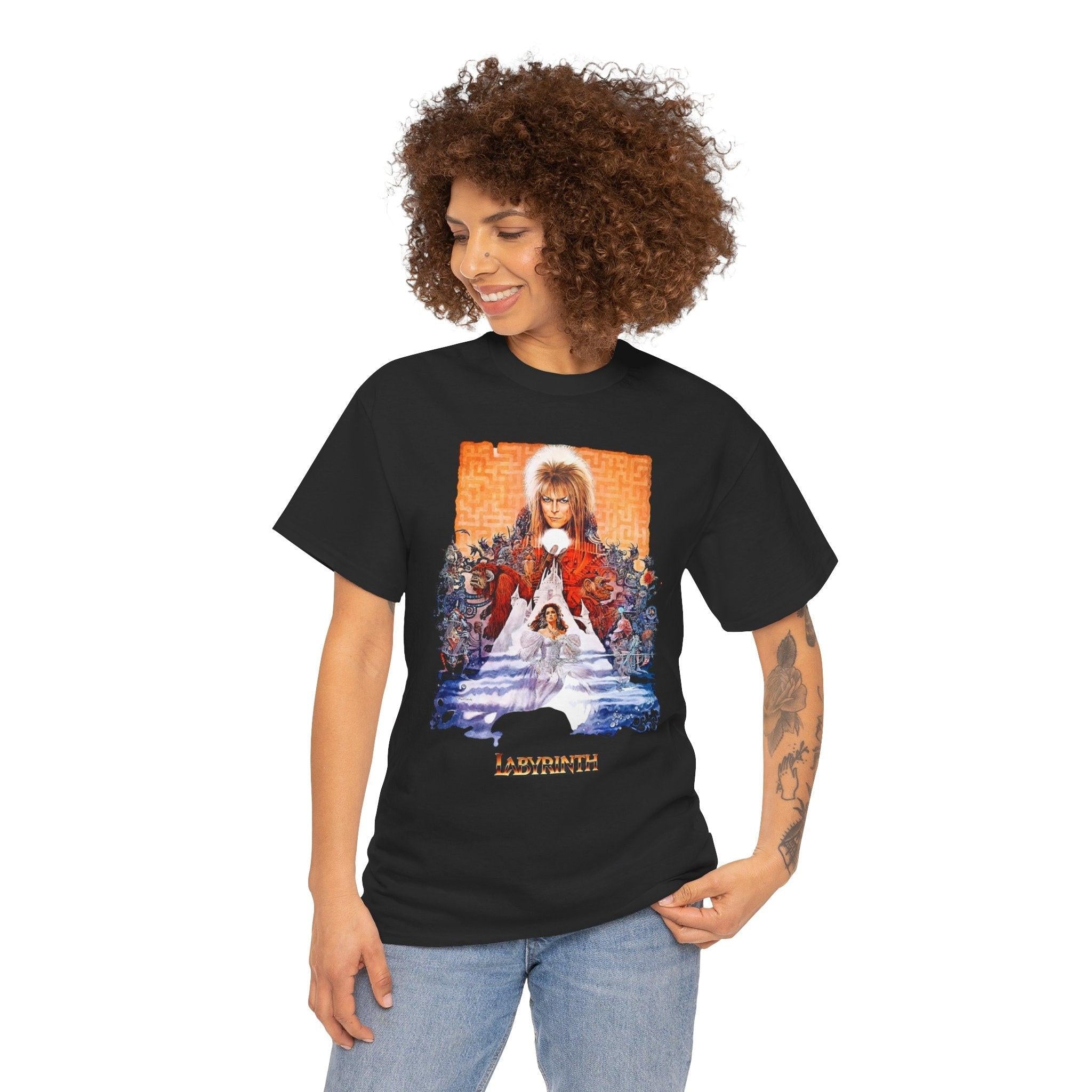 Labyrinth Movie Unisex Tee, Goblin King Graphic T-Shirt, Retro 80s Film Top, Maze Tee, Cult Classic Movie Shirt