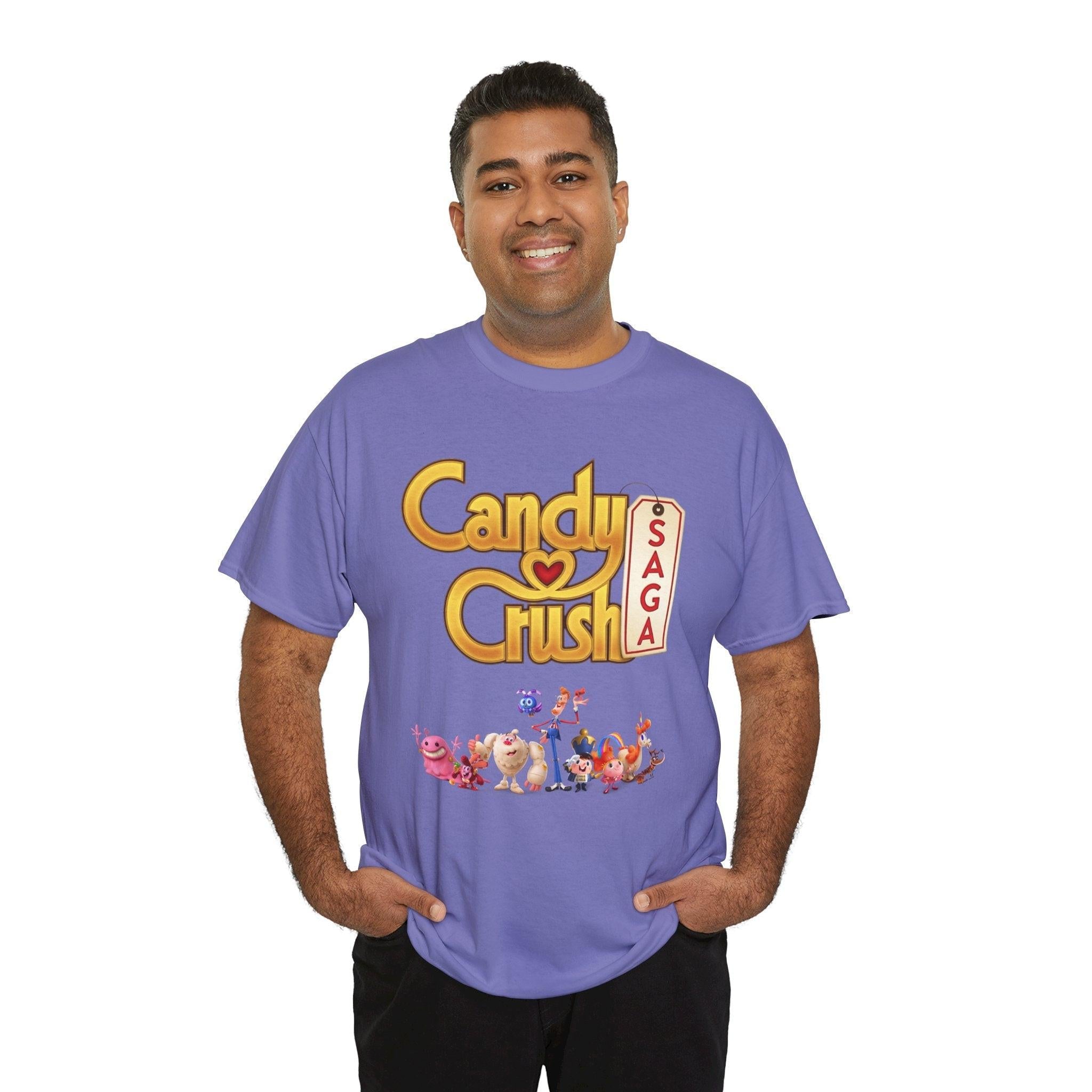 Candy Crush Front and Back Design T-Shirt, Unisex Shirt, Colorful Tee, Graphic Tee, Candy Lover Gift, Fun Tee, Vibrant Shirt