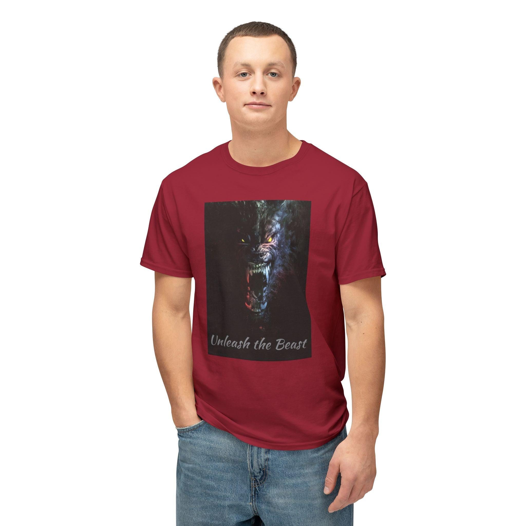 Werewolf Unleash the Beast T-shirt, Halloween Wolf Tee, Animal Lover Gift, Full Moon Shirt, Spooky Apparel