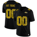 Custom1 Baltimore Ravens Leopard Print Fashion Vapor Limited Jersey1 Black Stitched American Football Jerseys