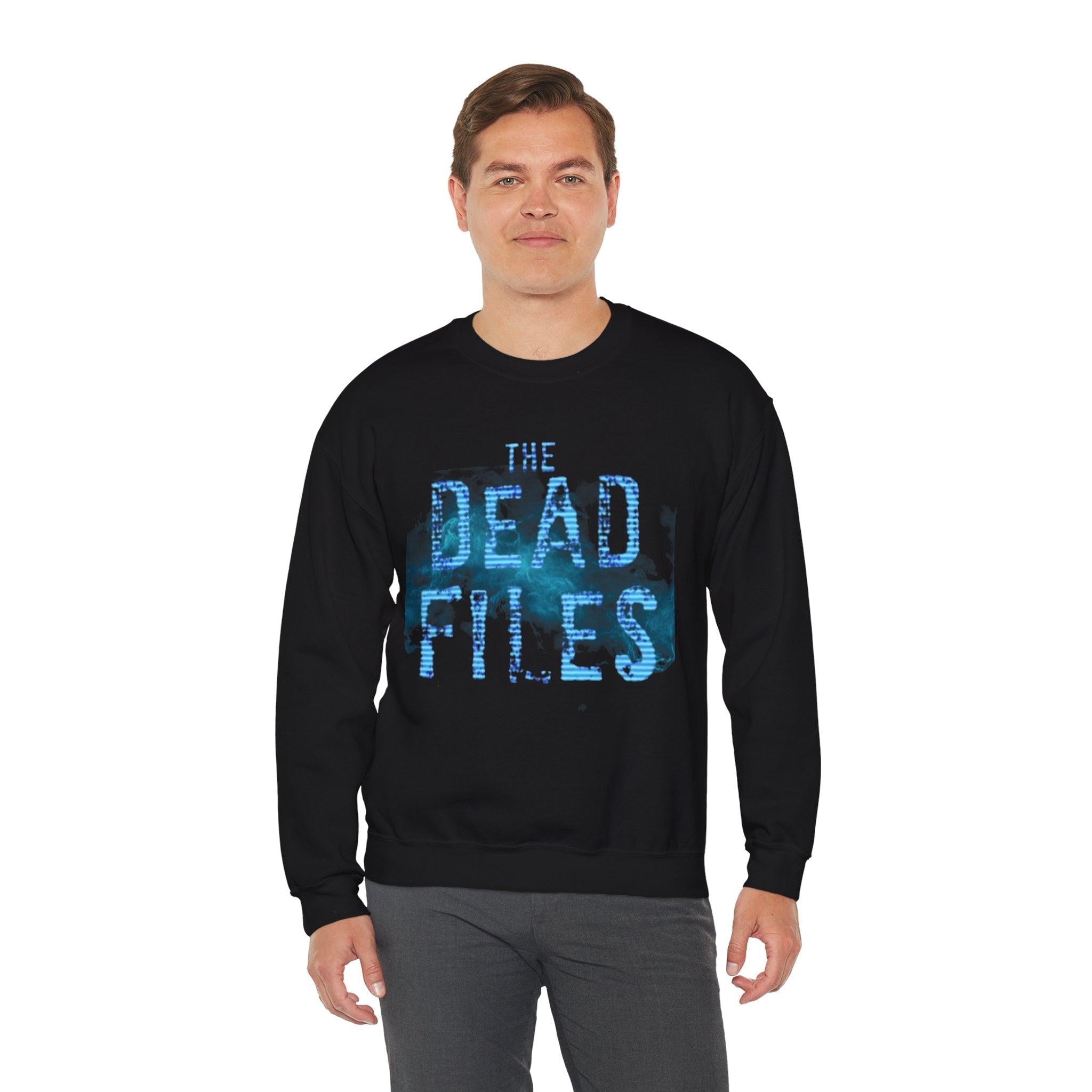 Dead Files Sweatshirt, Dark Clothing, Creepy Pullover, Spooky Jumper, Unisex Crewneck