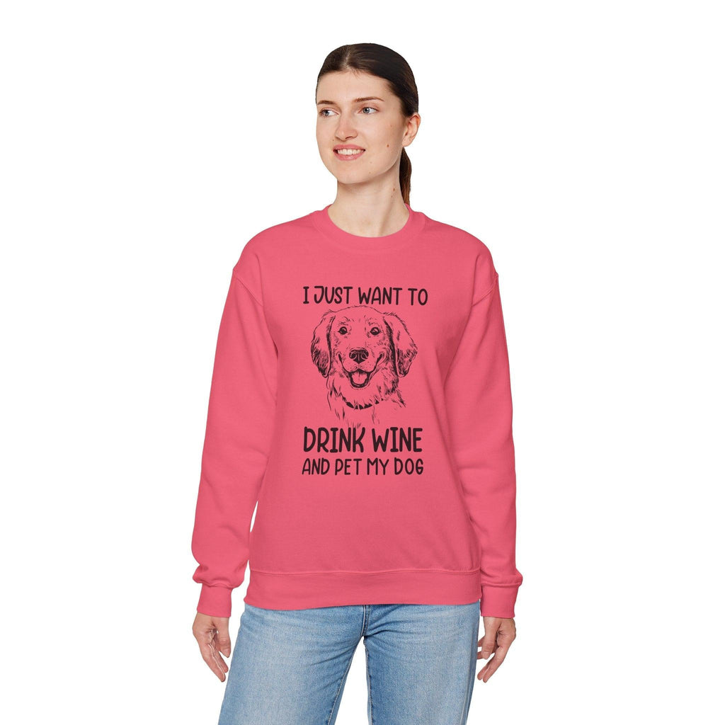 Wine Lover Sweatshirt - Unisex Heavy Blend Crewneck